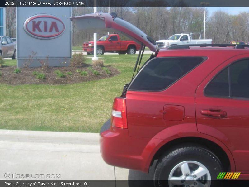 Spicy Red / Gray 2009 Kia Sorento LX 4x4