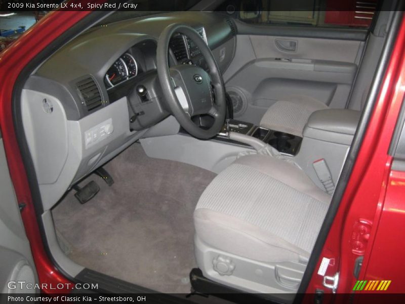 Spicy Red / Gray 2009 Kia Sorento LX 4x4
