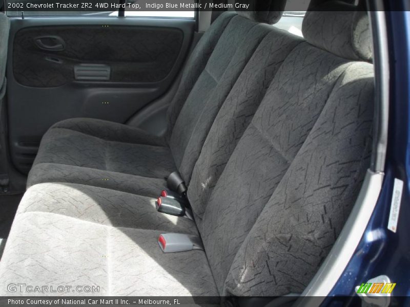 Indigo Blue Metallic / Medium Gray 2002 Chevrolet Tracker ZR2 4WD Hard Top