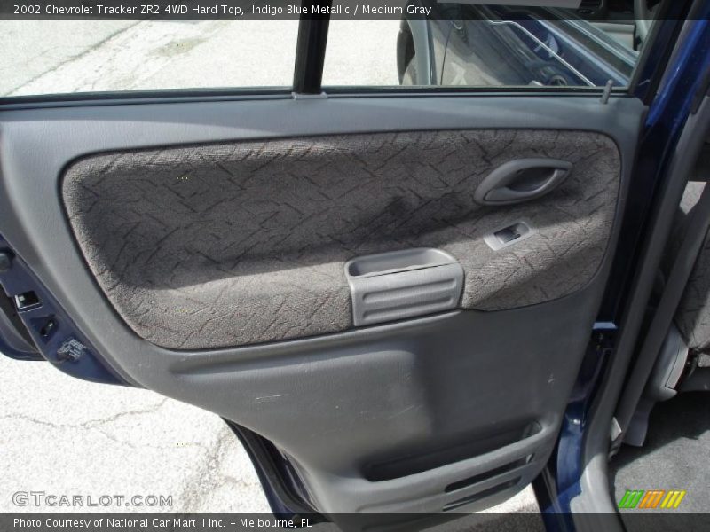 Indigo Blue Metallic / Medium Gray 2002 Chevrolet Tracker ZR2 4WD Hard Top
