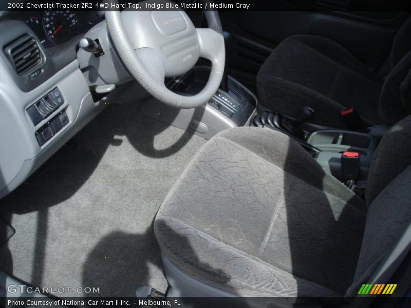 Indigo Blue Metallic / Medium Gray 2002 Chevrolet Tracker ZR2 4WD Hard Top