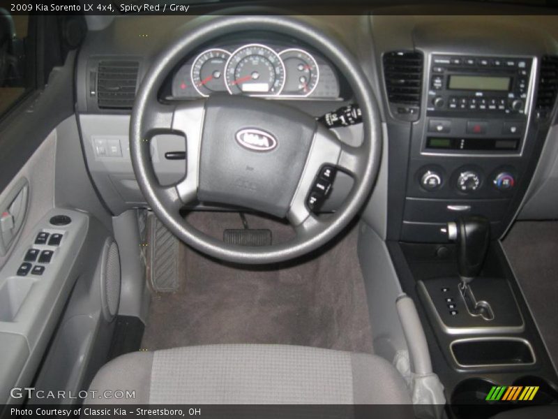 Spicy Red / Gray 2009 Kia Sorento LX 4x4