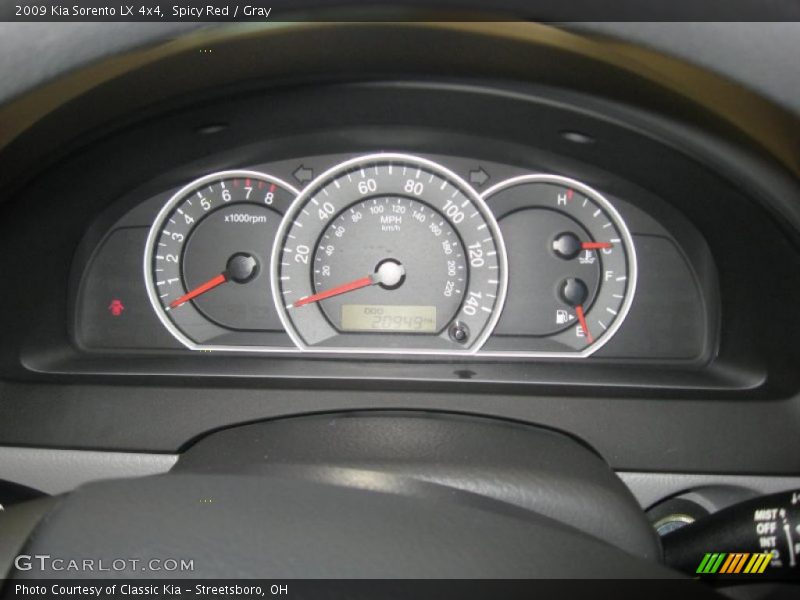 Spicy Red / Gray 2009 Kia Sorento LX 4x4