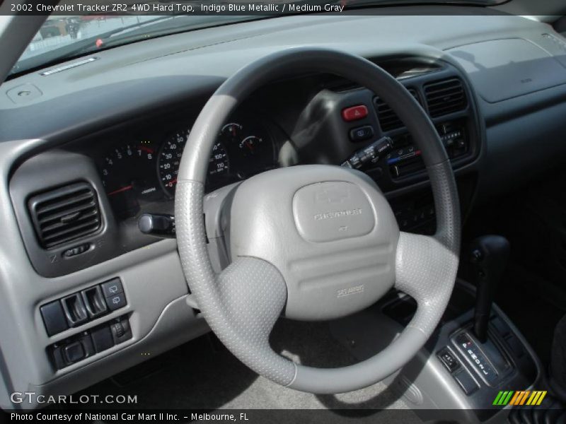 Indigo Blue Metallic / Medium Gray 2002 Chevrolet Tracker ZR2 4WD Hard Top