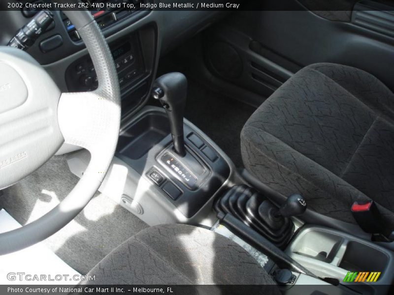 Indigo Blue Metallic / Medium Gray 2002 Chevrolet Tracker ZR2 4WD Hard Top