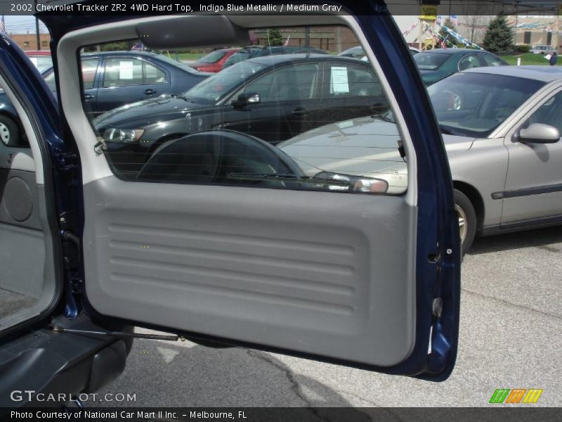 Indigo Blue Metallic / Medium Gray 2002 Chevrolet Tracker ZR2 4WD Hard Top