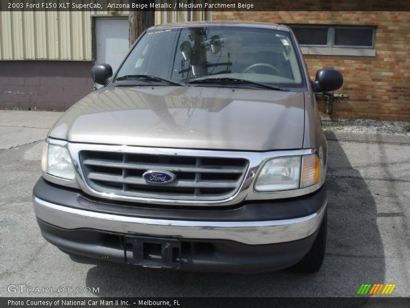 Arizona Beige Metallic / Medium Parchment Beige 2003 Ford F150 XLT SuperCab