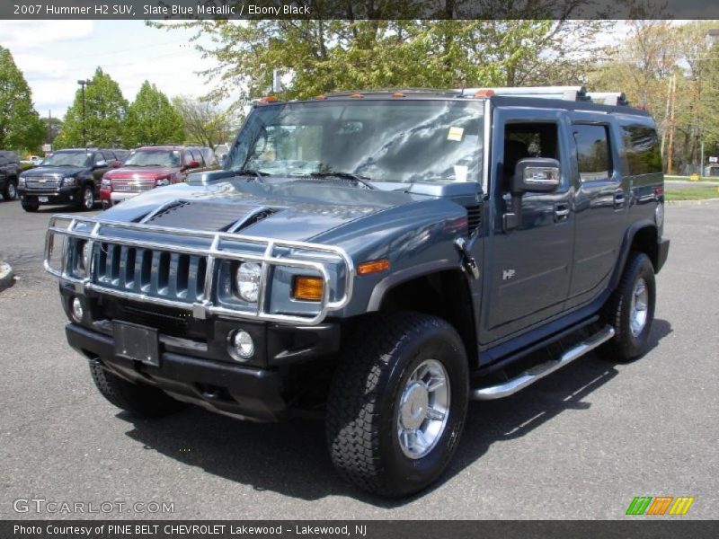 Slate Blue Metallic / Ebony Black 2007 Hummer H2 SUV