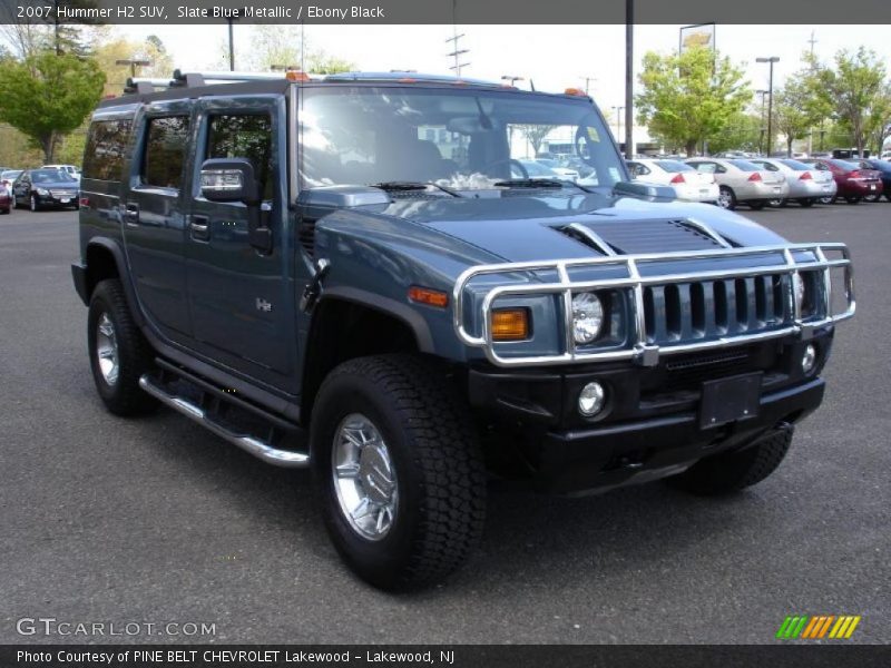 Slate Blue Metallic / Ebony Black 2007 Hummer H2 SUV