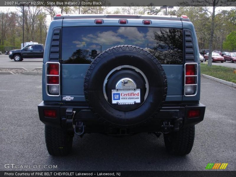 Slate Blue Metallic / Ebony Black 2007 Hummer H2 SUV