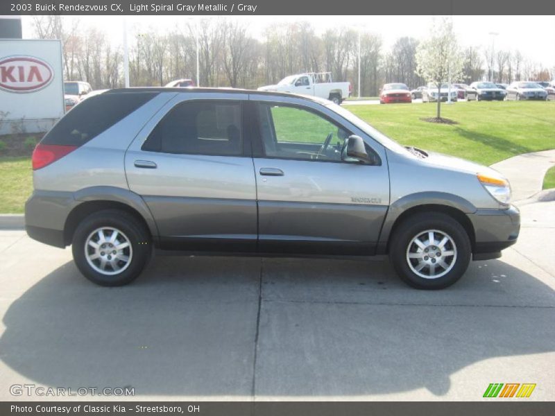 Light Spiral Gray Metallic / Gray 2003 Buick Rendezvous CX