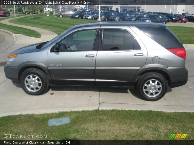 Light Spiral Gray Metallic / Gray 2003 Buick Rendezvous CX