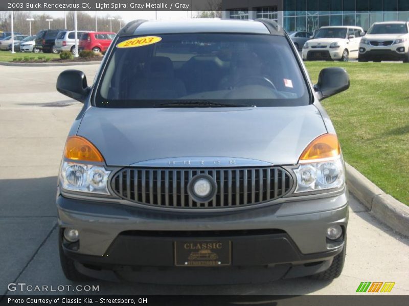 Light Spiral Gray Metallic / Gray 2003 Buick Rendezvous CX