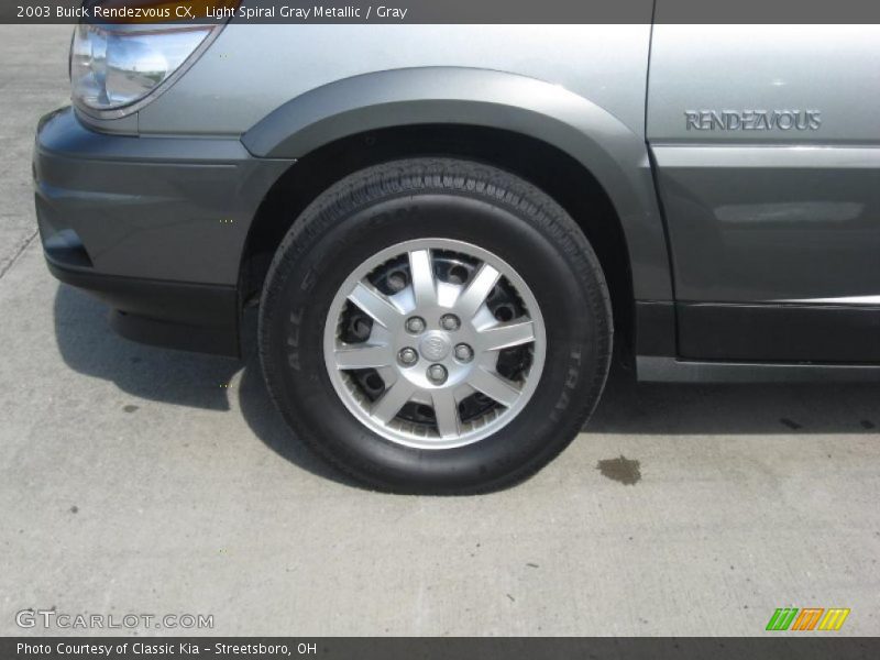 Light Spiral Gray Metallic / Gray 2003 Buick Rendezvous CX