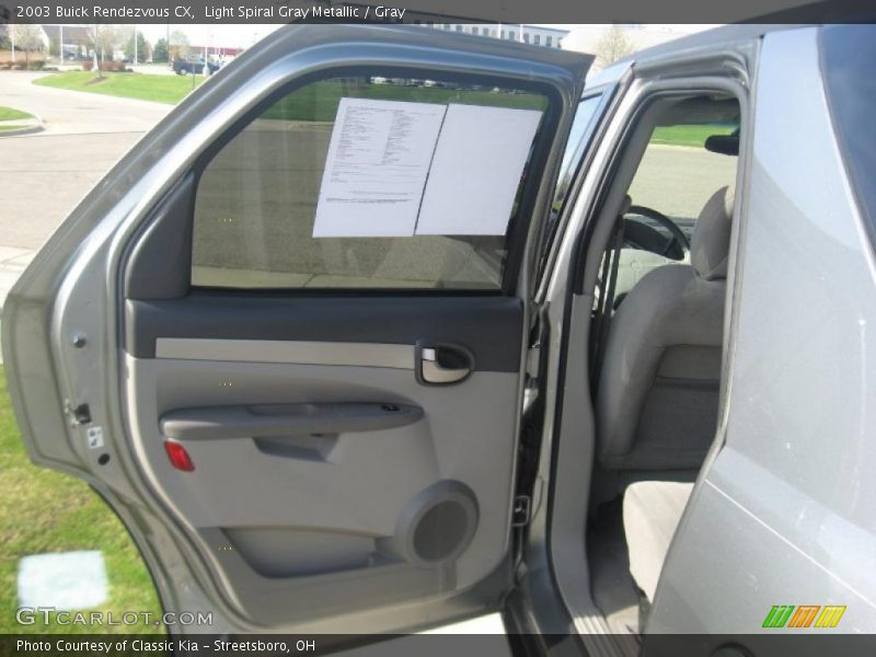 Light Spiral Gray Metallic / Gray 2003 Buick Rendezvous CX