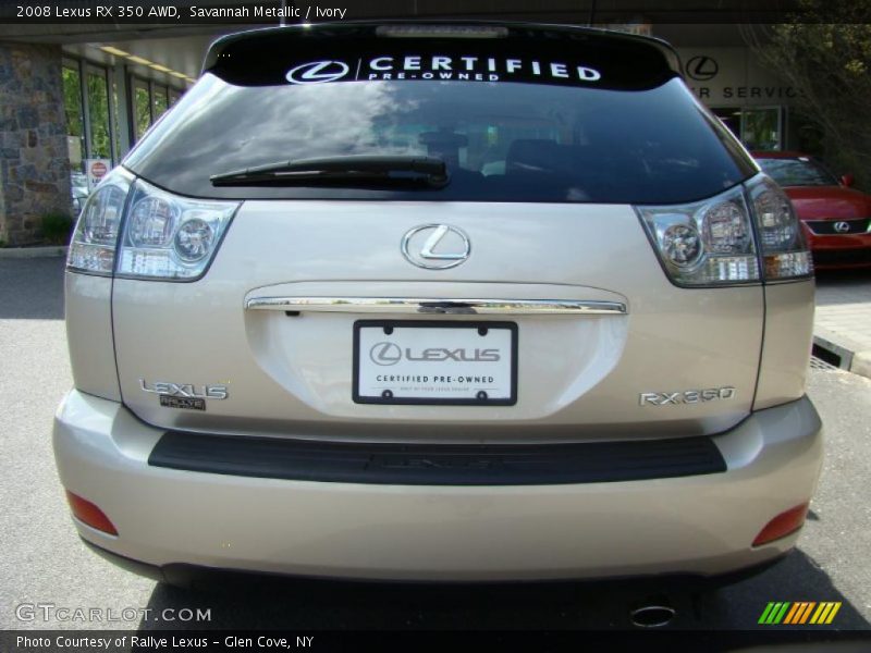 Savannah Metallic / Ivory 2008 Lexus RX 350 AWD