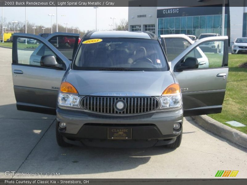 Light Spiral Gray Metallic / Gray 2003 Buick Rendezvous CX