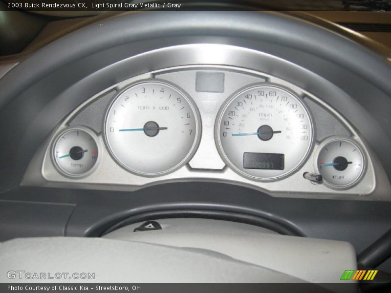 Light Spiral Gray Metallic / Gray 2003 Buick Rendezvous CX