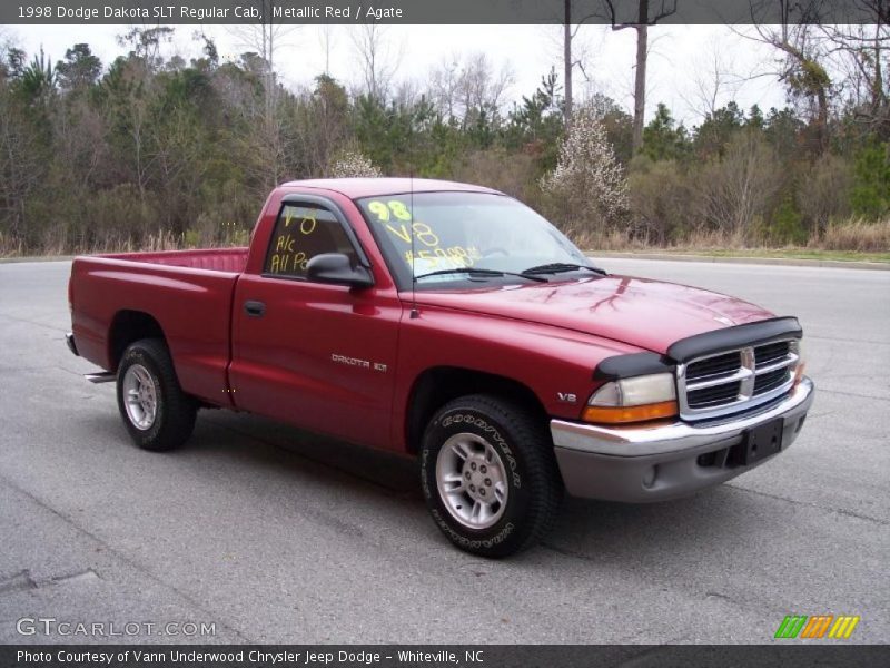 Metallic Red / Agate 1998 Dodge Dakota SLT Regular Cab