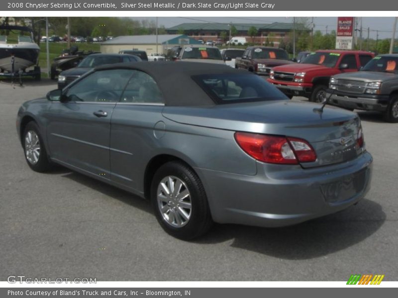 Silver Steel Metallic / Dark Slate Gray/Light Slate Gray 2008 Chrysler Sebring LX Convertible