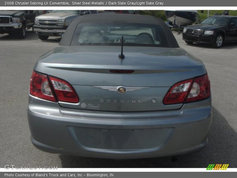 Silver Steel Metallic / Dark Slate Gray/Light Slate Gray 2008 Chrysler Sebring LX Convertible