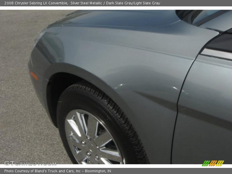 Silver Steel Metallic / Dark Slate Gray/Light Slate Gray 2008 Chrysler Sebring LX Convertible