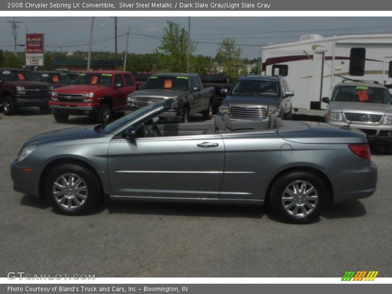 Silver Steel Metallic / Dark Slate Gray/Light Slate Gray 2008 Chrysler Sebring LX Convertible