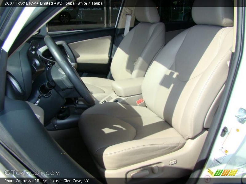 Super White / Taupe 2007 Toyota RAV4 Limited 4WD