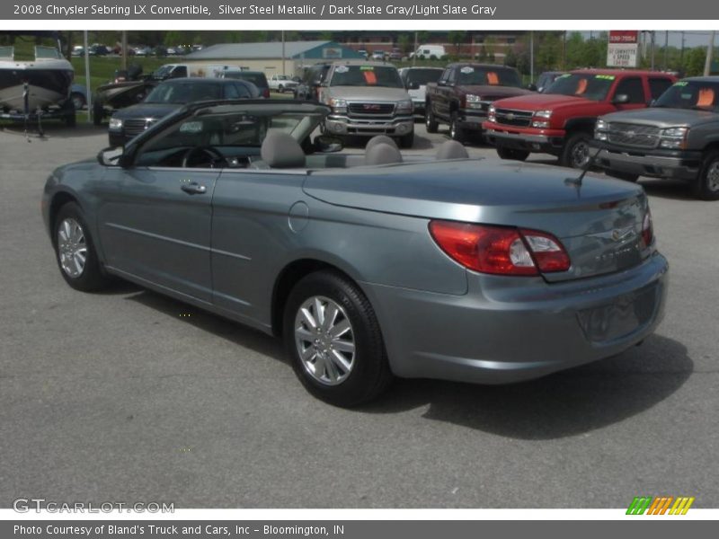Silver Steel Metallic / Dark Slate Gray/Light Slate Gray 2008 Chrysler Sebring LX Convertible