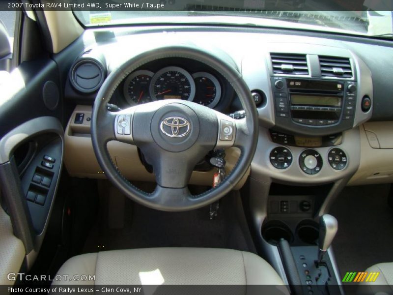 Super White / Taupe 2007 Toyota RAV4 Limited 4WD
