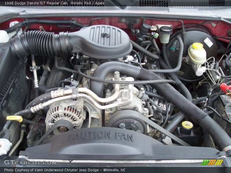 Metallic Red / Agate 1998 Dodge Dakota SLT Regular Cab