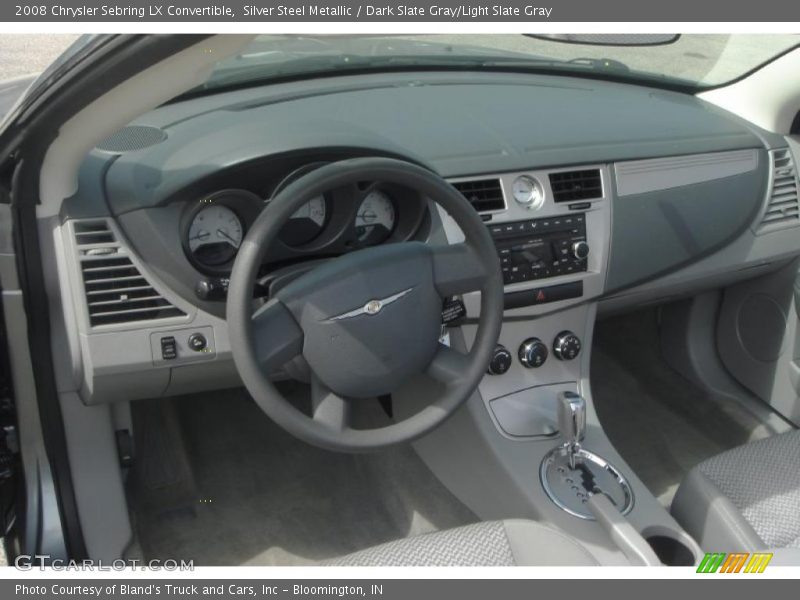 Silver Steel Metallic / Dark Slate Gray/Light Slate Gray 2008 Chrysler Sebring LX Convertible