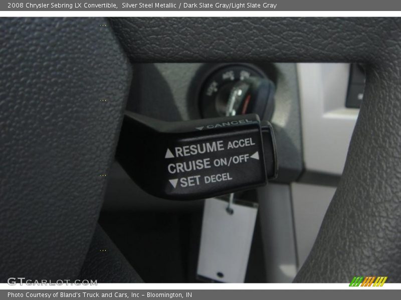 Silver Steel Metallic / Dark Slate Gray/Light Slate Gray 2008 Chrysler Sebring LX Convertible