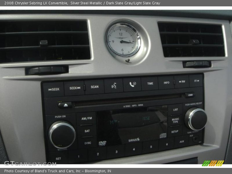 Silver Steel Metallic / Dark Slate Gray/Light Slate Gray 2008 Chrysler Sebring LX Convertible
