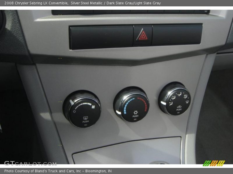 Silver Steel Metallic / Dark Slate Gray/Light Slate Gray 2008 Chrysler Sebring LX Convertible