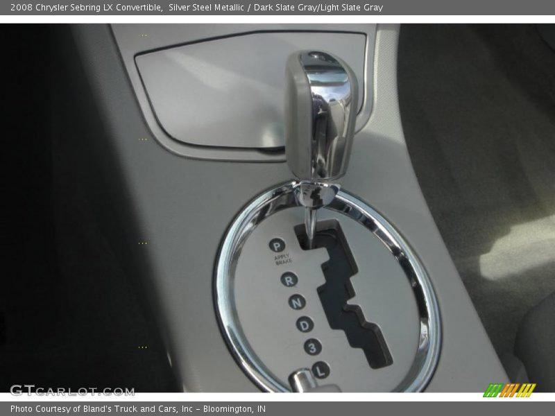 Silver Steel Metallic / Dark Slate Gray/Light Slate Gray 2008 Chrysler Sebring LX Convertible