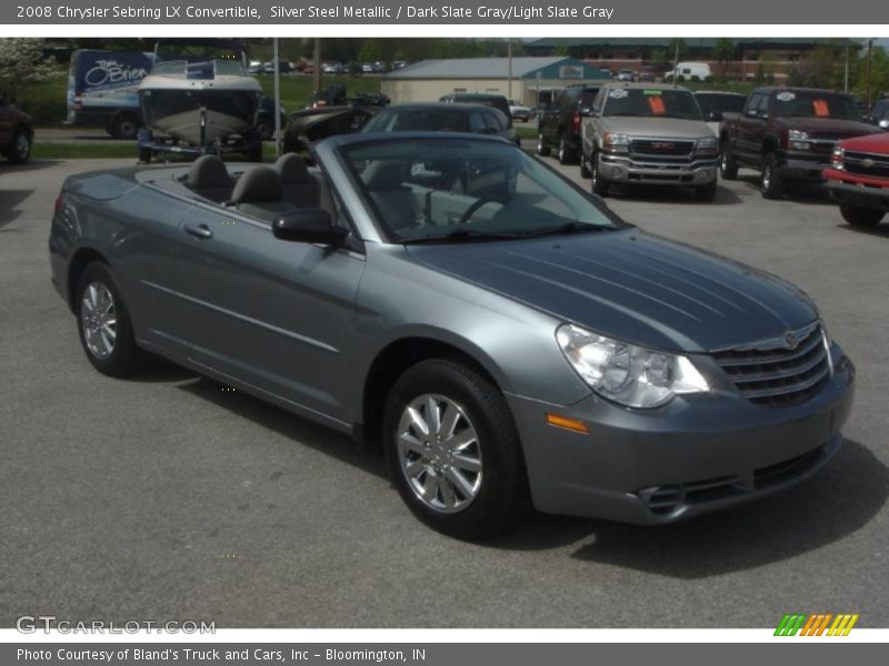 Silver Steel Metallic / Dark Slate Gray/Light Slate Gray 2008 Chrysler Sebring LX Convertible
