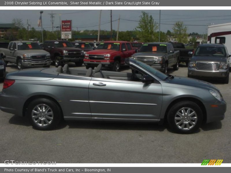 Silver Steel Metallic / Dark Slate Gray/Light Slate Gray 2008 Chrysler Sebring LX Convertible