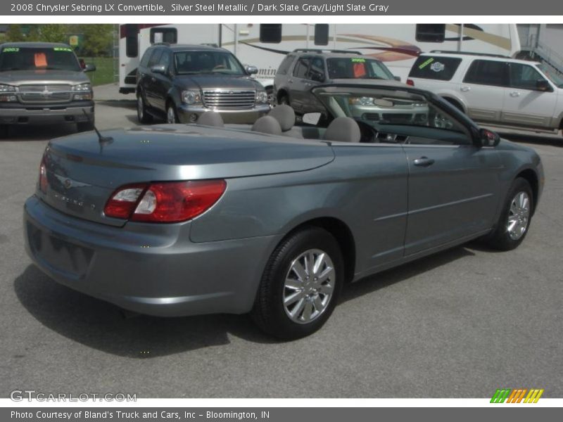 Silver Steel Metallic / Dark Slate Gray/Light Slate Gray 2008 Chrysler Sebring LX Convertible