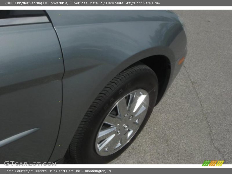 Silver Steel Metallic / Dark Slate Gray/Light Slate Gray 2008 Chrysler Sebring LX Convertible
