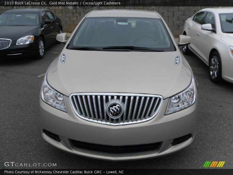 Gold Mist Metallic / Cocoa/Light Cashmere 2010 Buick LaCrosse CX