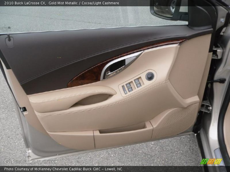 Gold Mist Metallic / Cocoa/Light Cashmere 2010 Buick LaCrosse CX