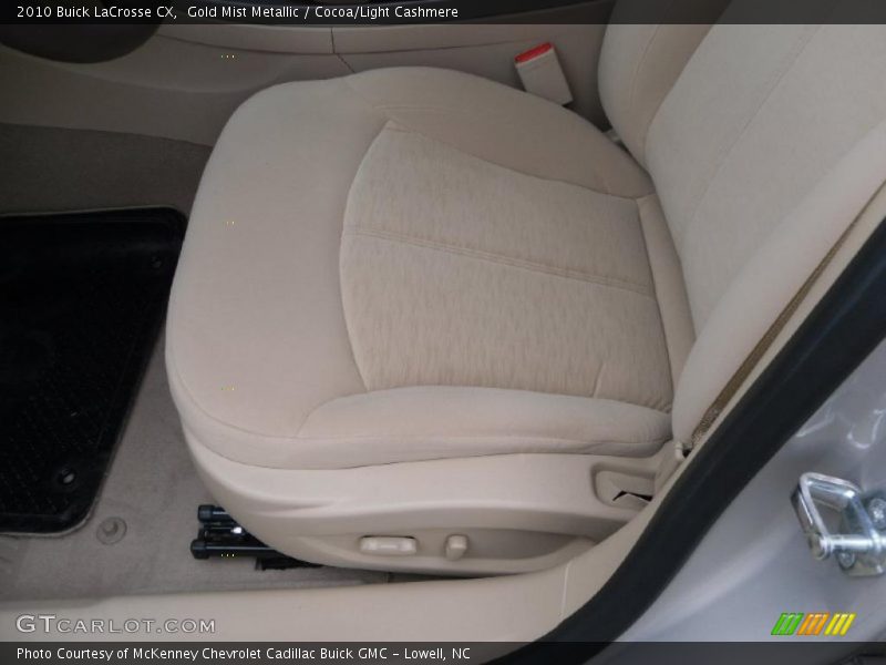 Gold Mist Metallic / Cocoa/Light Cashmere 2010 Buick LaCrosse CX