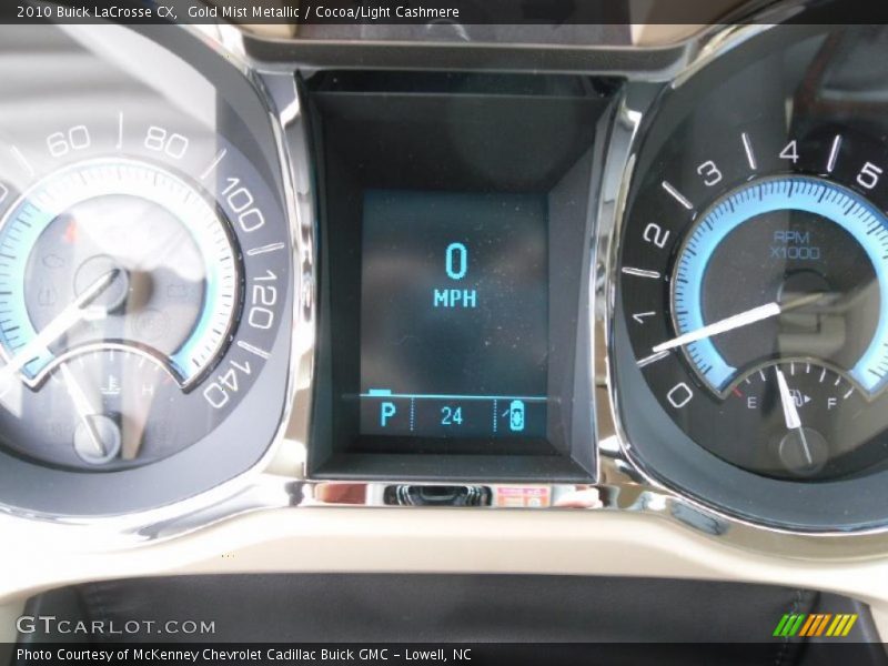 Gold Mist Metallic / Cocoa/Light Cashmere 2010 Buick LaCrosse CX