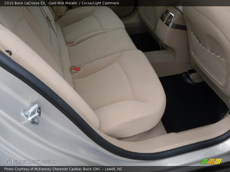 Gold Mist Metallic / Cocoa/Light Cashmere 2010 Buick LaCrosse CX