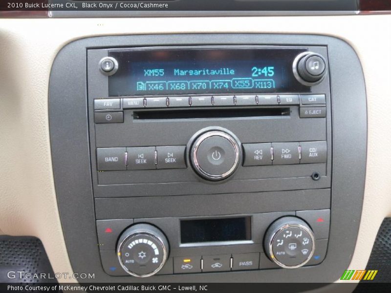 Black Onyx / Cocoa/Cashmere 2010 Buick Lucerne CXL