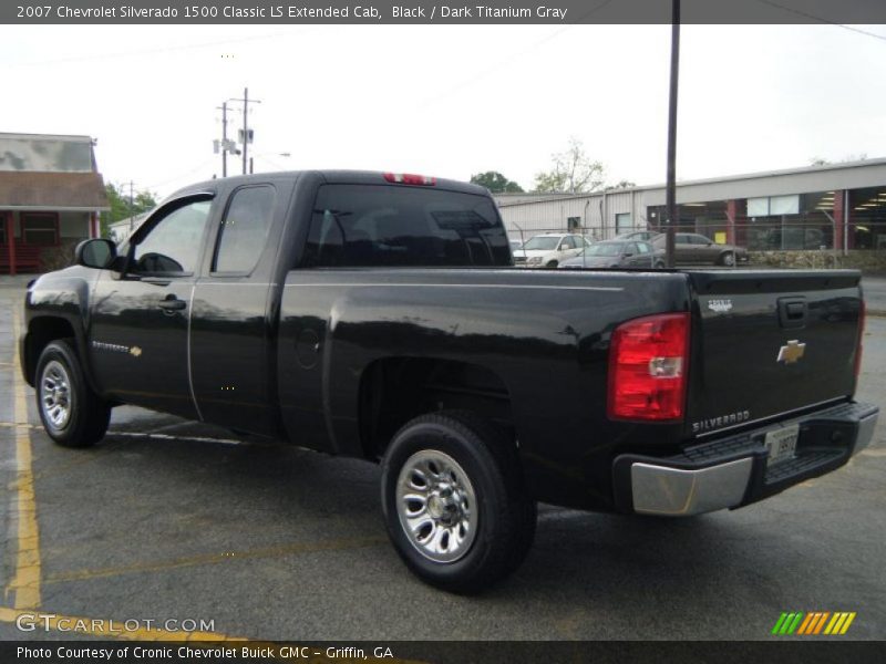 Black / Dark Titanium Gray 2007 Chevrolet Silverado 1500 Classic LS Extended Cab