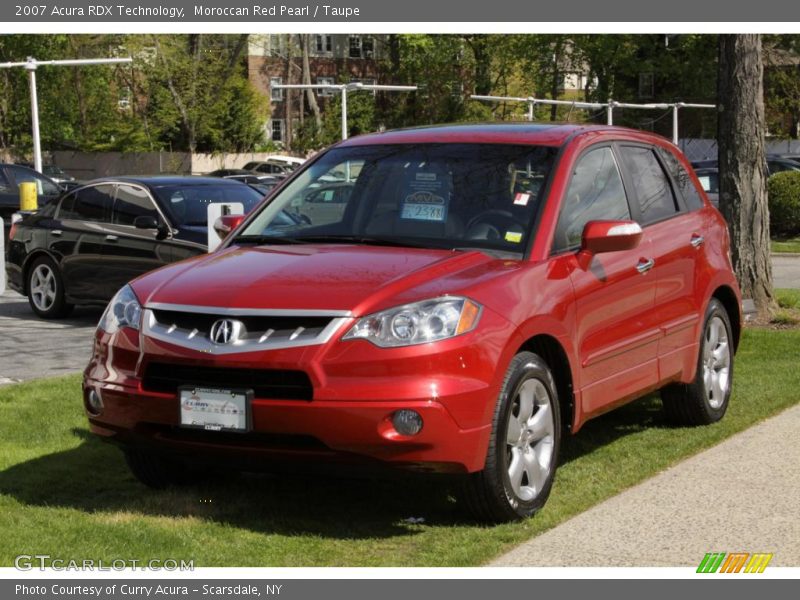 Moroccan Red Pearl / Taupe 2007 Acura RDX Technology