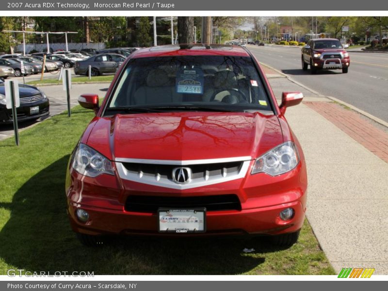 Moroccan Red Pearl / Taupe 2007 Acura RDX Technology