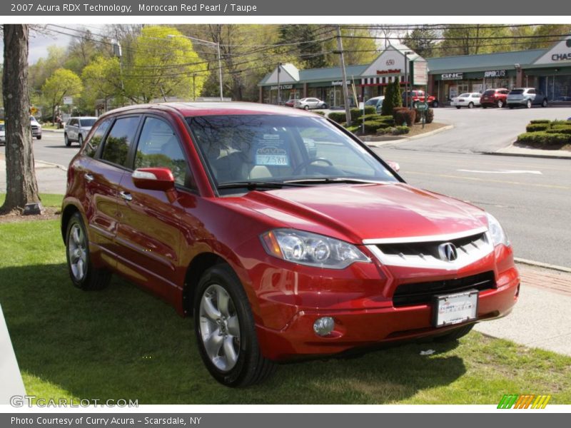 Moroccan Red Pearl / Taupe 2007 Acura RDX Technology